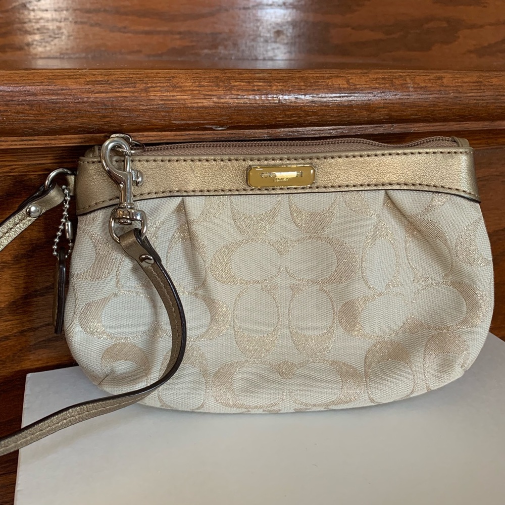 Coach Signature Wristlet